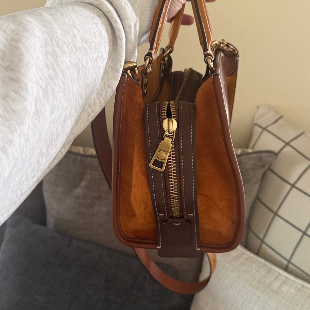Brown and Tan Women's Handbag - Picture 4 of 13